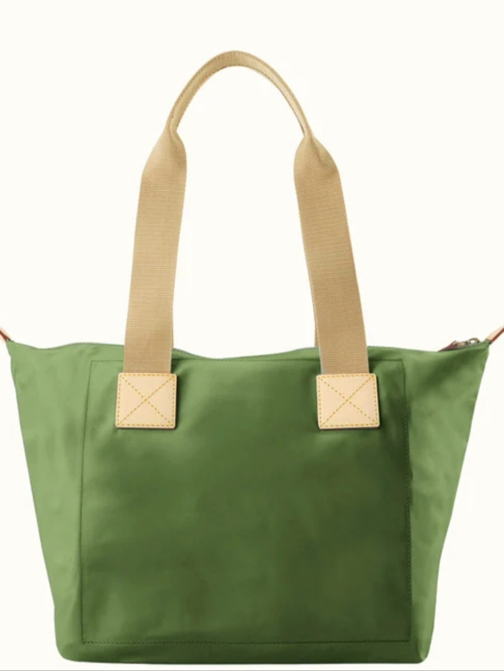 Dooney & Bourke Green Tote with Tan Straps - Picture 2 of 4